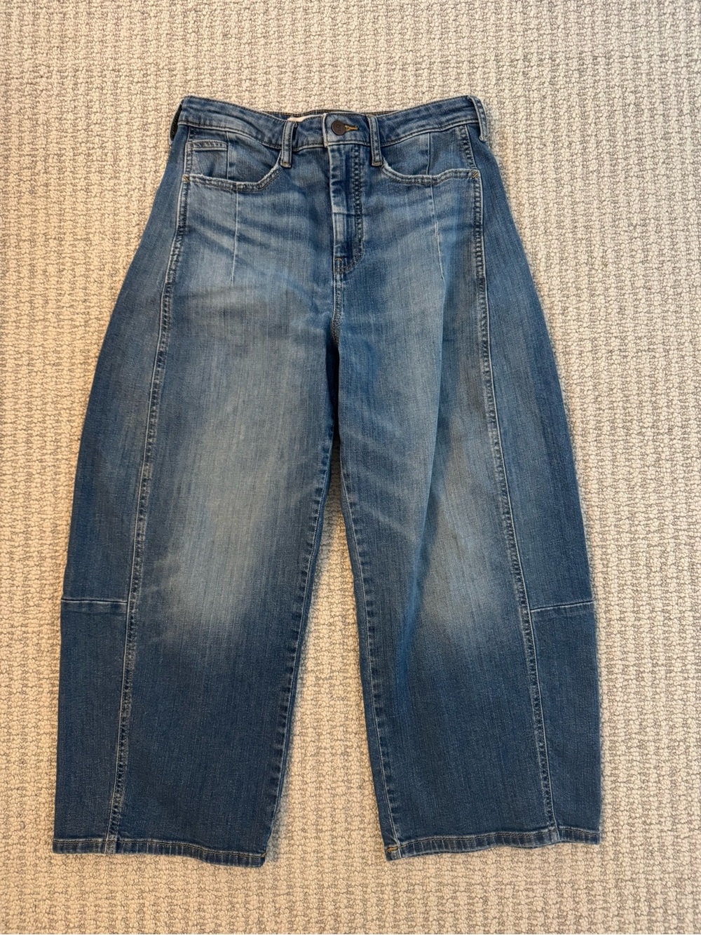 Anthropologie Pilcro High Rise Barrel Jeans Size 28